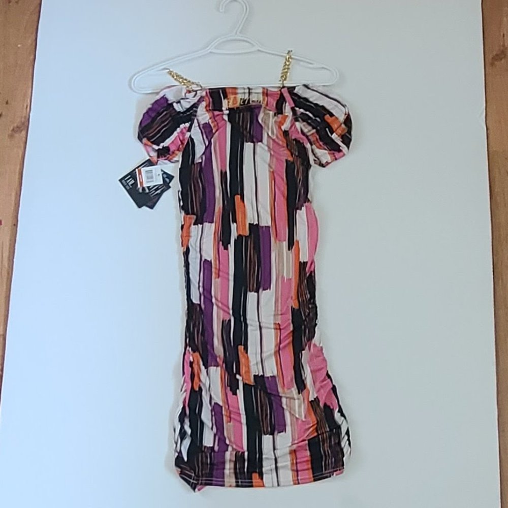 Dereon Multi- Coloured Dress. Size XS  Materials:Polyester & Spandex